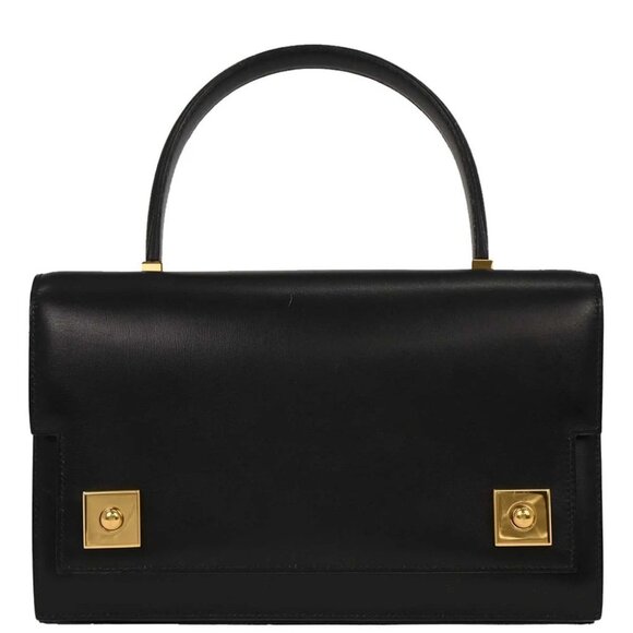 Hermes Black Box Calf Piano Handbag - Picture 1 of 10